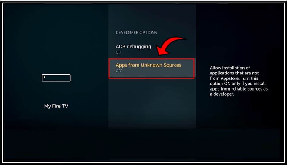 Apps from Unknown Sources on Firestick 4