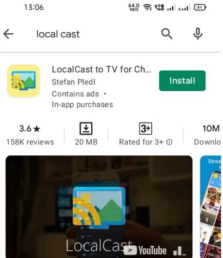 Download LocalCast from Playstore
